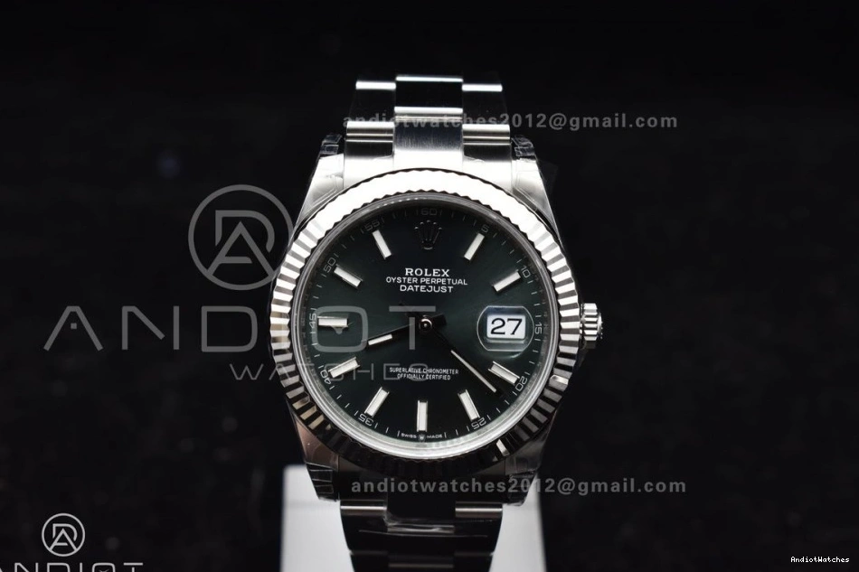 904L EasyMatch 616 41 Oyster SS Green 1:1 Bracelet Edition Best VSF DateJust VS Dial On 126334 1221